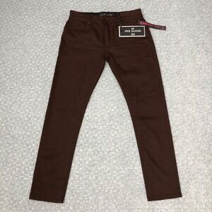 Nick Danger Pants Mens 32x30 Brown Slim Fit Supreme Flex Stretch Everyday New